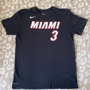 Nike Dri-Fit Miami Heat Wade Tee size L